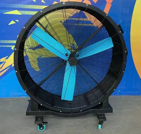 blue cooling fan